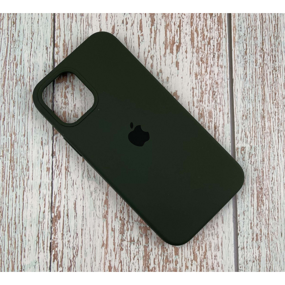 Silicone Case Full Protective (AA) для iPhone 11 Pro Max (Oliva)-0